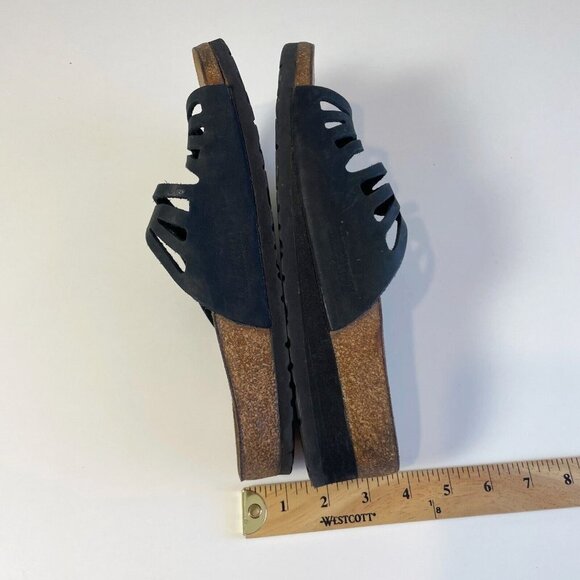 Birkenstock Womens Granada Double Straps Birk Sandals Brown 9 Flat Open Slide - Picture 6 of 9